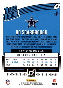 2018 Donruss - Jersey Number #344 Bo Scarbrough Back