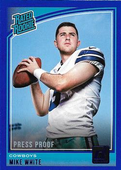 2018 Donruss - Press Proof Blue #335 Mike White Front
