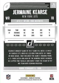 2018 Donruss - Season Stat Line #212 Jermaine Kearse Back