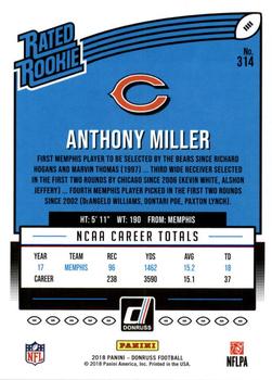 2018 Donruss - Season Stat Line #314 Anthony Miller Back