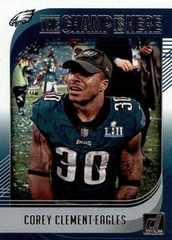 2018 Donruss - The Champ is Here #CHAMP-3 Corey Clement Front