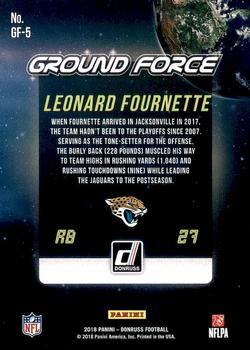 2018 Donruss - Ground Force #GF-5 Leonard Fournette Back