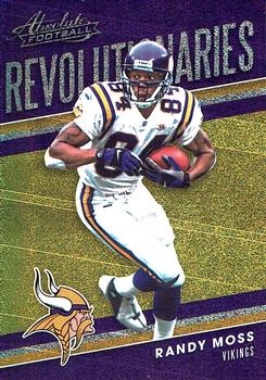 2018 Panini Absolute - Revolutionaries Spectrum Gold #RE-RM Randy Moss Front