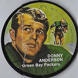 1971 Mattel Instant Replay Records #NNO Donny Anderson Front