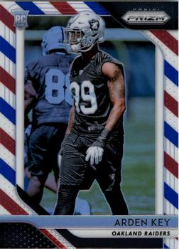 2018 Panini Prizm - Prizm Red White and Blue #267 Arden Key Front