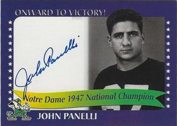 2003-09 TK Legacy Notre Dame Fighting Irish - National Championship Autographs #1947A John Panelli Front