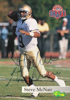 1995 Classic Draft Day Autographs #NNO Steve McNair Front