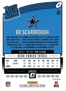 2018 Donruss Optic - Bronze #194 Bo Scarbrough Back