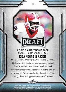 2019 Leaf Draft #18 Deandre Baker Back