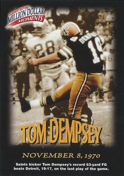 1997 Fleer - Million Dollar Moments Voided #21 Tom Dempsey Front