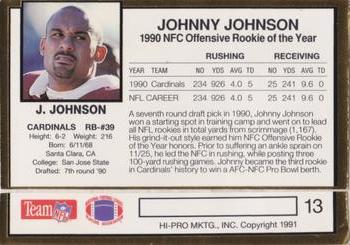 1991 Action Packed NFLPA/MDA Awards #13 Johnny Johnson Back