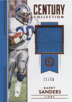 2018 Panini Encased - Century Collection Relics #CC-BS Barry Sanders Front
