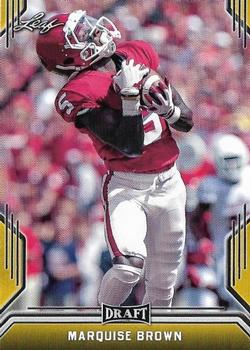 2019 Leaf Draft - Gold #52 Marquise Brown Front