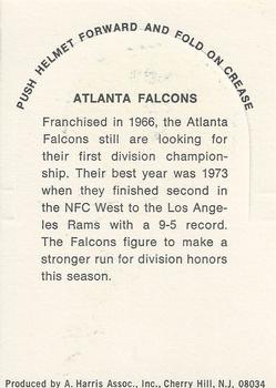 1976 Sunbeam NFL Stand-ups - No Sunbeam Logo #NNO Atlanta Falcons Back