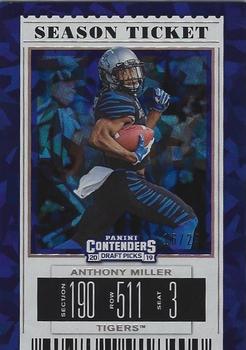 2019 Panini Contenders Draft Picks Collegiate - Cracked Ice Ticket #8 Anthony Miller Front
