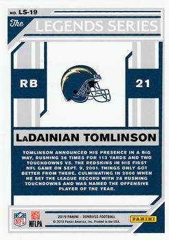2019 Donruss - The Legends Series #LS-19 LaDainian Tomlinson Back