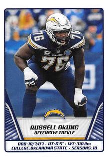 2019 Panini Stickers #264 Russell Okung Front