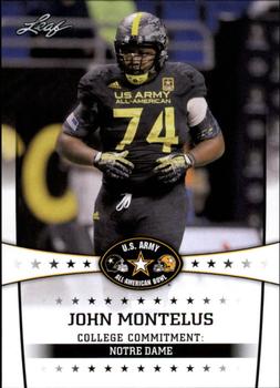 2013 Leaf U.S. Army All-American Bowl Retail #48 John Montelus Front