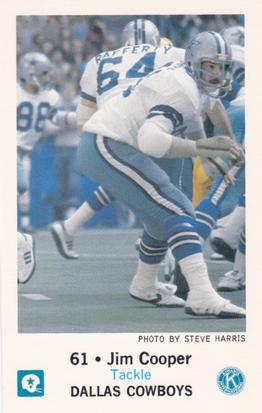1981 Dallas Cowboys Police #NNO Jim Cooper Front