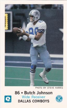 1981 Dallas Cowboys Police #NNO Butch Johnson Front