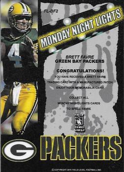 2012 Field Level Monday Night Lights #FL-BF2 Brett Favre Back