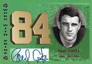 2003-09 TK Legacy Notre Dame Fighting Irish - Worn With Pride Autographs #JN84 Paul Costa Front