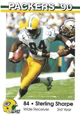 1990 Green Bay Packers Police - Door County Sheriff's Dept & Sturgeon Bay Police Dept #12 Sterling Sharpe Front
