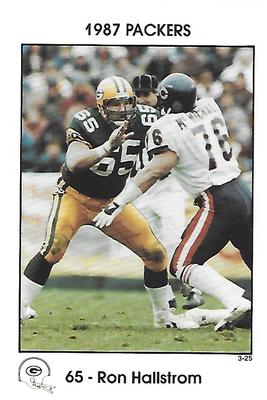 1987 Green Bay Packers Police - Employers Health Insurance, Brown County Arson Task Force, Your Local Law Enforcement Agency #3-25 Ron Hallstrom Front
