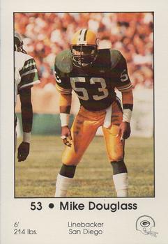 1983 Green Bay Packers Police - First Wisconsin Banks, Your Local Law Enforcement Agency #NNO Mike Douglass Front