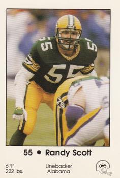 1985 Green Bay Packers Police - Sturgeon Bay Police Department #16 Randy Scott Front