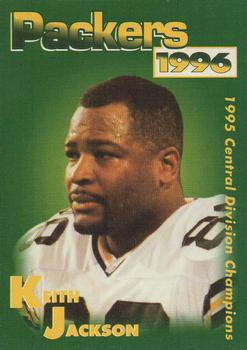 1996 Green Bay Packers Police - Guardian Insurance, Scot J. Madson Agency #16 Keith Jackson Front