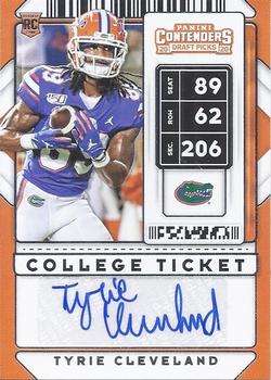 2020 Panini Contenders Draft Picks #211 Tyrie Cleveland Front
