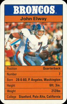 1987 Ace Fact Pack Denver Broncos #NNO John Elway Front