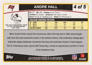 2006 Topps - Rookies (Hobby) #4 Andre Hall Back