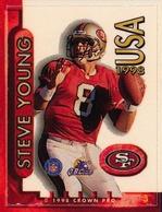 1998 Crown Pro Stamps #3 Steve Young Front