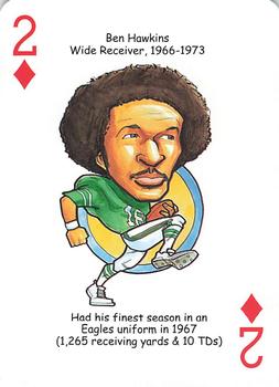 2015 Hero Decks Philadelphia Eagles Football Heroes Playing Cards #2♦ Ben Hawkins Front