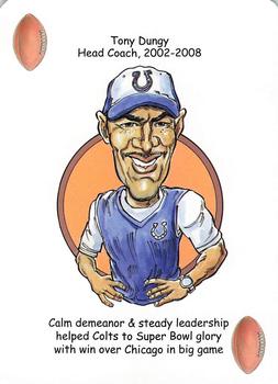 2014 Hero Decks Indianapolis Colts Football Heroes Playing Cards #NNO Tony Dungy Front