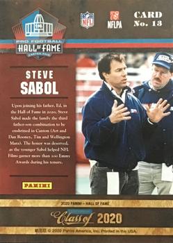 2020 Panini Pro Football Hall of Fame #13 Steve Sabol Back
