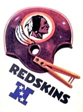 1983 Kellogg's Touchdown Game Stickers #NNO Washington Redskins Front