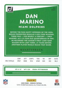 2020 Donruss - Press Proof Red #155 Dan Marino Back