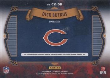 2020 Donruss - Canton Kings Autographs #CK-DB Dick Butkus Back