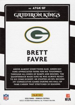 2020 Donruss - All-Time Gridiron Kings #ATGK-BF Brett Favre Back