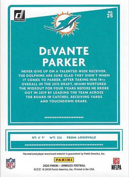 2020 Donruss - Donruss Threads #25 DeVante Parker Back