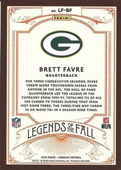2020 Donruss - Legends of the Fall #LF-BF Brett Favre Back