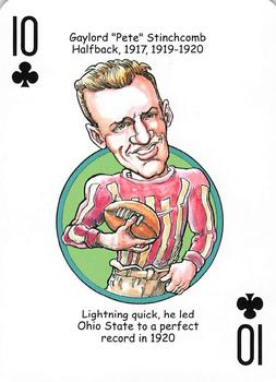2014 Hero Decks Ohio State Buckeyes Football Heroes Playing Cards #10♣ Gaylord Stinchcomb Front