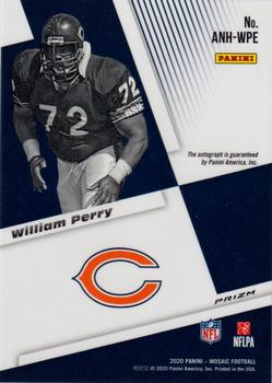2020 Panini Mosaic - Autographs No Huddle #ANH-WPE William Perry Back