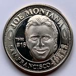 1996 Save Mart San Francisco 49ers - Coins #NNO Joe Montana Front