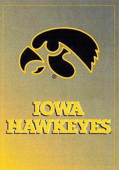 1997 Iowa Hawkeyes #NNO Checklist Front