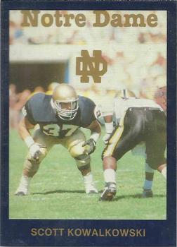 1988 Notre Dame Fighting Irish #46 Scott Kowalkowski Front