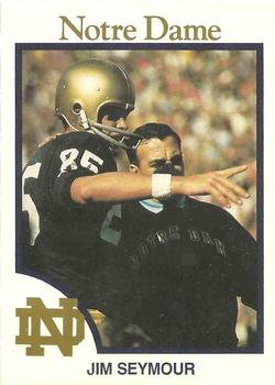 1990 Notre Dame Fighting Irish Greats #4 Jim Seymour Front